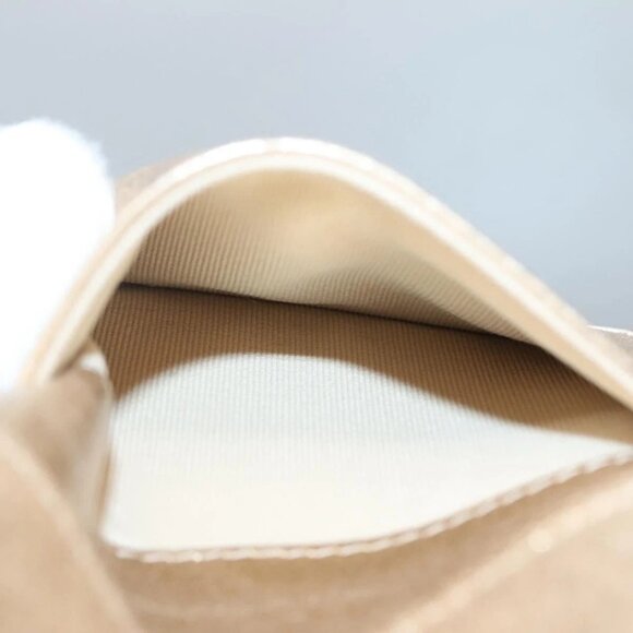 CHANEL Matelasse Compact Wallet Lamb Skin Gold CC Auth 136328 - Picture 12 of 16